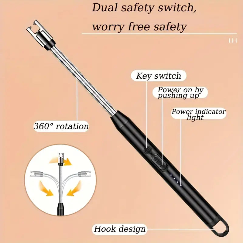 🔥 ⚡(Pack of 2) Rechargeable Electric Flexible & Windproof Lighter 🔥 ⚡