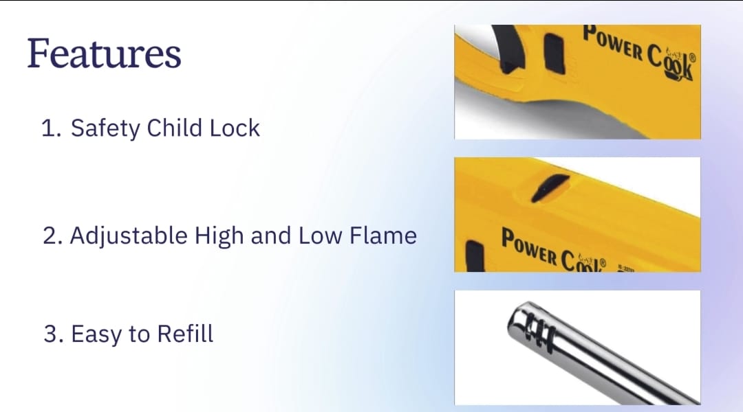 Powercook Adjustable Utility Flame Lighter